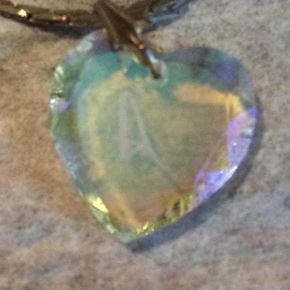 Very old heart necklace inscribed with an A - Picture 5 of 6
